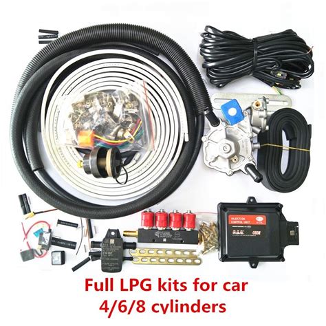 4 Cylinders Full Set Propane Methane Lpg Cng Conversion Kits For Car