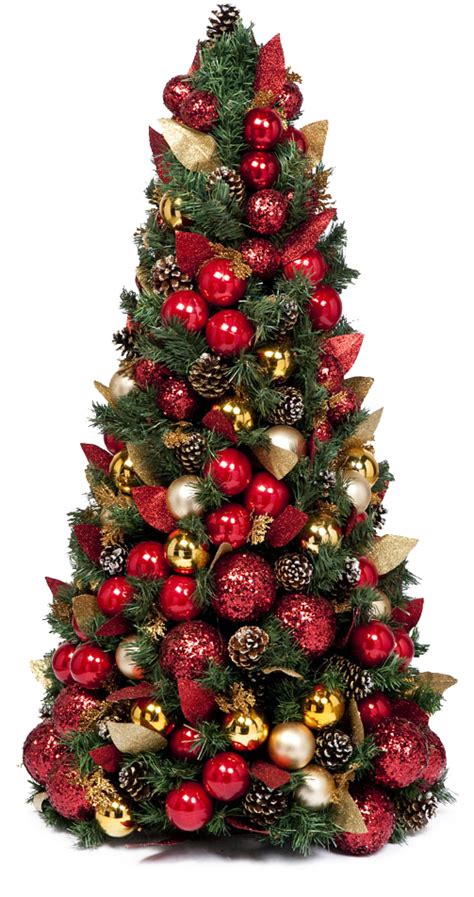 Christmas Fir Tree Decorated Png Png Mart