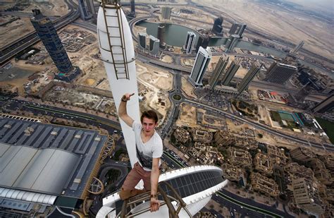 Man Takes Breathtaking Selfies From Atop Dubai Skyscrapers Dubai