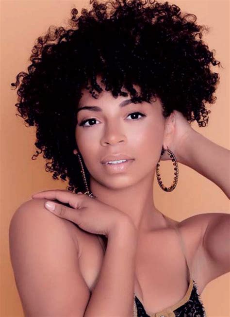 This short haircut is great on curly hair even without styling. Top 10 Natural Hairstyles For Short Hair | AmO