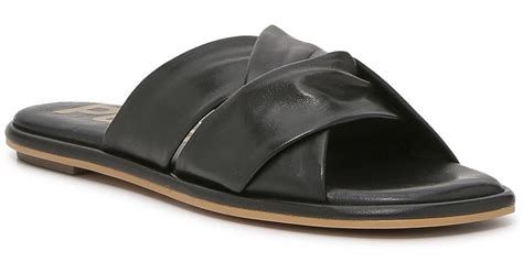 Hush Puppies Leather Emily Slide Sandal In Black Lyst