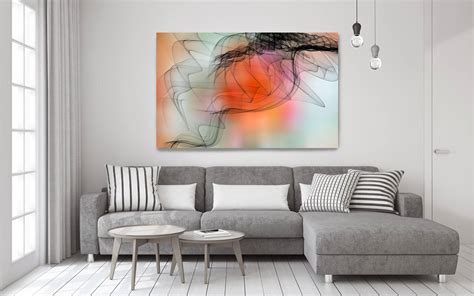 Fire And Ice Abstract Paintings Art Wall Decor Extra Large Abstract