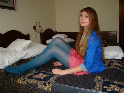 Women`s Legs And Feet In Tights Legs And Feet In Blue Tights 95