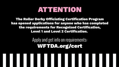 Roller Derby Officiating Certification Program Opening Applications For