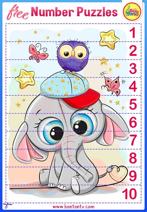 Number Puzzles Free Preschool Printables For Kids Bontontv Free