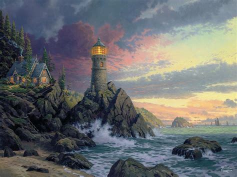 I have to say i was very disappointed in this one. Rock of Salvation (Thomas Kinkade 1000 Piece), 1000 Pieces ...