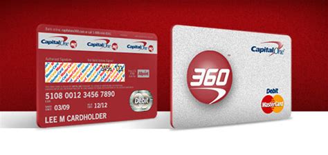Capital One 360 Debit Card Design Debit Card Png Download Transparent