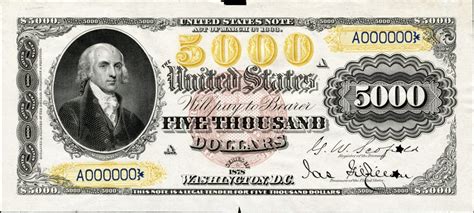 🎉 James Madison Five Thousand Dollar Bill Who Is On The Five Thousand
