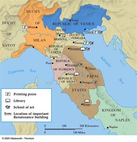 Renaissance Italy City States Storia Medievale Mappa Dellitalia