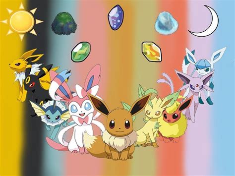 Pokemon Eevee Evolution Wallpaper 48 Pokemon Eevee Evolutions Wallpaper On Wallpapersafari