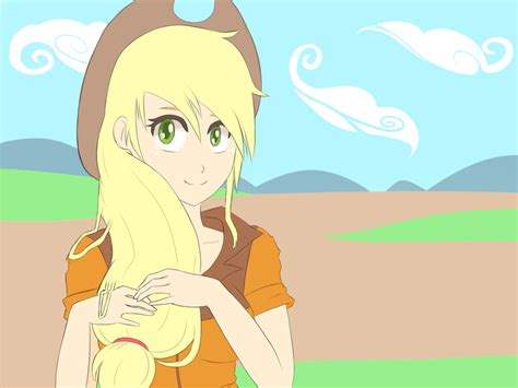 Human Applejack By Cartoonboyplz On Deviantart