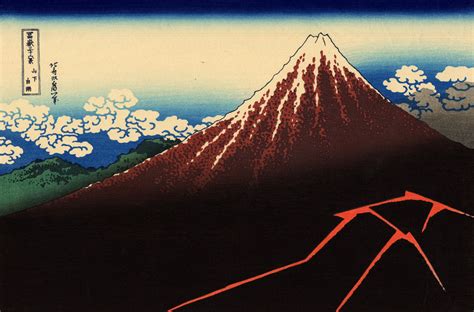 4k Japanese Art Ukiyo E Artwork Hokusai Torii Hd Wallpaper Rare