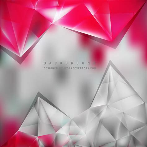 Pink Gray Geometric Triangle Background Design