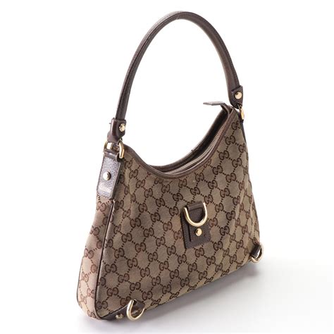 Gucci Abbey D Ring Hobo Shoulder Bag In Gg Canvas And Leather Ebth