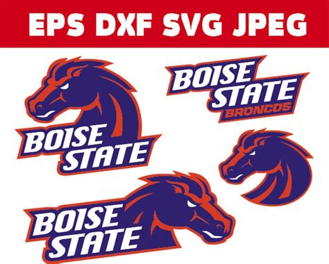 Boise State Broncos Logo In Svg Eps Dxf  Files Etsy