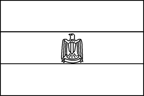 Egypt flag coloring picture