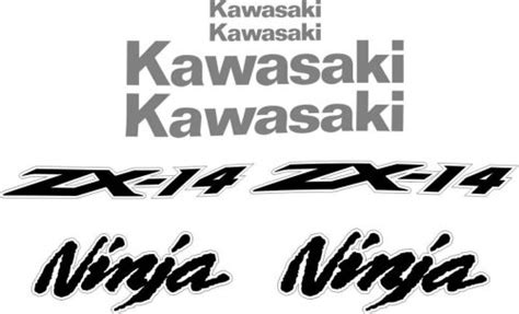 Kawasaki Zx 14r Logos Decals Stickers And Graphics Mxgone Best