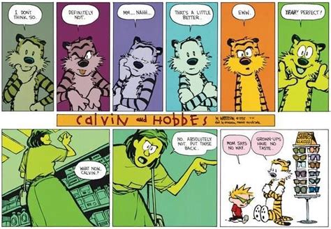 Calvin And Hobbes Grown Ups Have No Taste Calvin And Hobbes