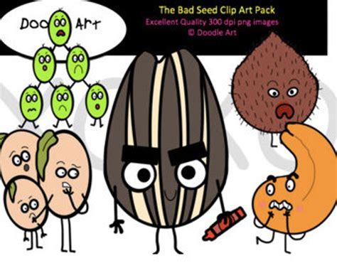 The Bad Seed Clip Art Pack Etsy