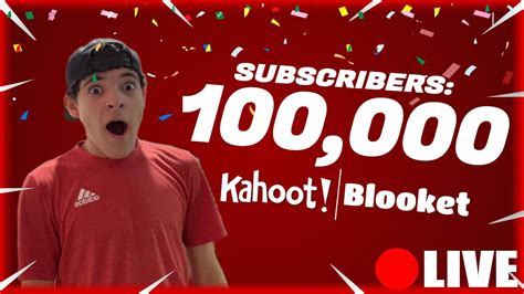 🔴 Kahoot And Blooket Live Stream Hitting 100000 Subscribers Live Best Bros Live Stream Youtube