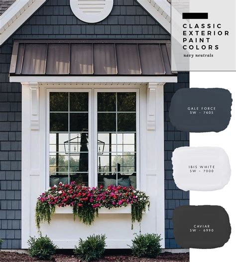 25 Inspiring Exterior House Paint Color Ideas Sherwin Williams Navy