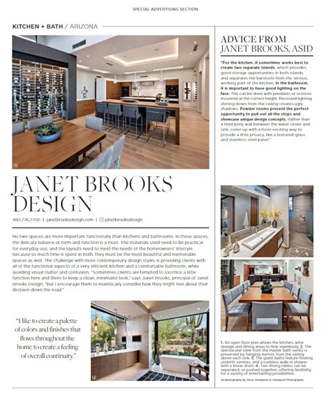 Luxe Magazine Kitchen Bath Arizona Janet Brooks Design