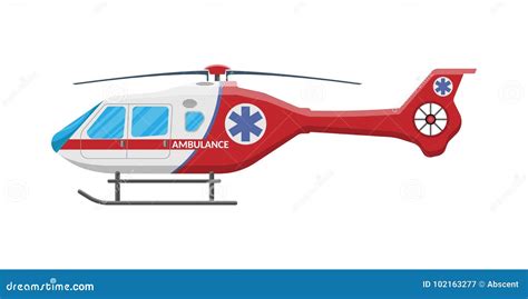 Helicóptero Médico De La Evacuación Del Helicóptero De La Ambulancia