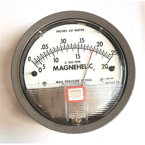 Dwyer 2000 00av Magnehelic Differential Pressure Gauge 0 25wc