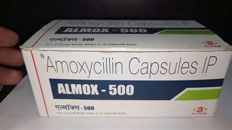 Amoxycillin Almox 500 Mg Capsule Treatment Bacterial Infection