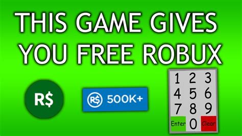 This Game Give You Free Robux Youtube