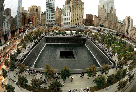 Fotos Memorial Pool Das 911 Denkmal In New York Panorama