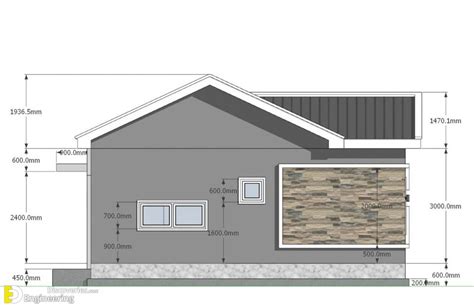 House Plans 128 With 3 Bedrooms Gable Roof Engineering Discoveries