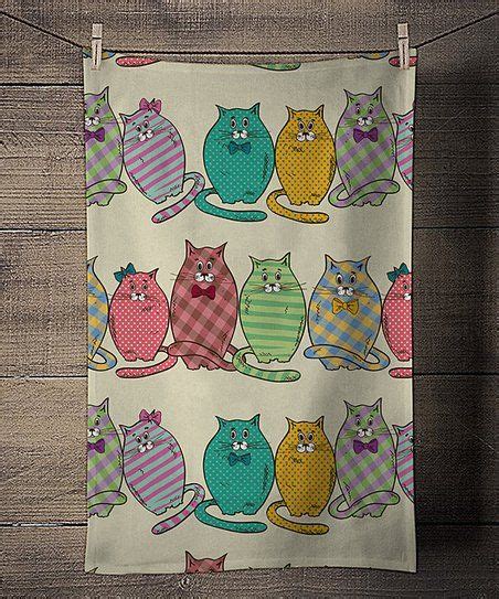 Unkown Pattern Cats Kitchen Towel Kitchen Towels Cat Colors Pattern