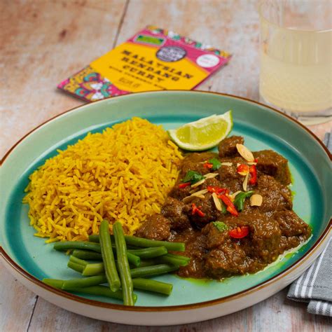 Malaysian Rendang Curry With Turmeric Rice Meal Kit Thespicesultan