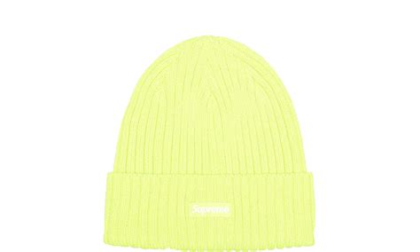 Supreme Overdyed Beanie Light Lime