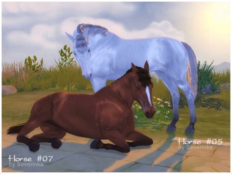 Horses Deco At Sims By Severinka Sims 4 Updates