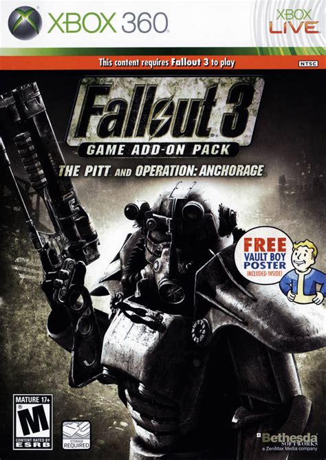 Anchorage is the first fallout 3 downloadable content pack, and takes place as a virtual reality military simulation in the main game where the player character is stripped of their equipment and is forced to use the replacements provided. Fallout 3 Add-on The Pitt and Operation Anchorage Xbox 360 ...