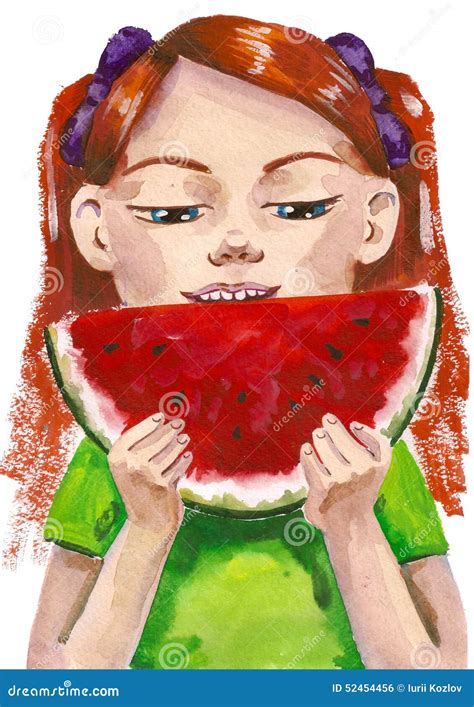 Watermelon Stock Illustration Illustration Of Meal Food 52454456
