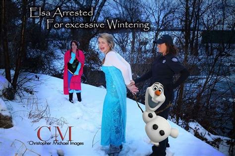 Elsa Arrested Frozen Character Arrest Michael
