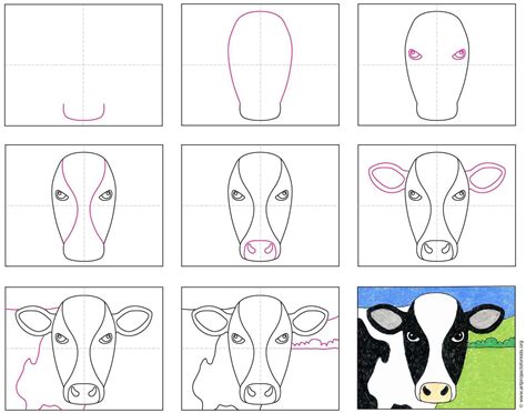 The Best Way To Learn How To Draw An Easy Cow Face Is To Make It With