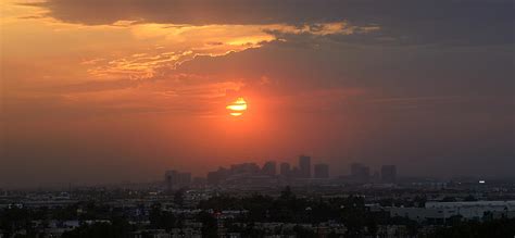 Sunset Over Downtown Phoenix Photograph By Rafael La O Garcia Fine