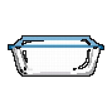 Empty Glass Container Game Pixel Art Vector Illustration 23875190