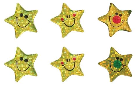 Teacher Stickers Sparkling Gold Stars 180 Pack Getstampsca