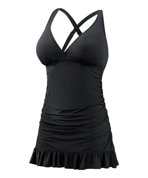 Mia By Amoena Black Crystal Cove Swimdress Women Swim Dress