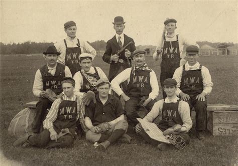 The Modern Woodmen Of America Baseball Teamca1900 From Two Rivers