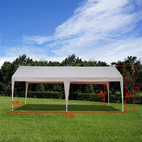 The majority are polyethylene carports have a steel frame that will be labelled in the instructions. 10' x 20' Steel Frame Canopy Shelter Portable Carport Car ...