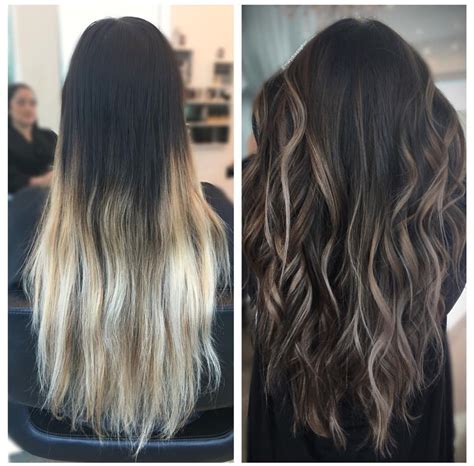 Аир тач на темные крашеные волосы фото до и после
