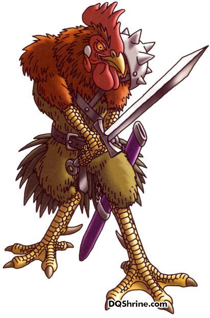 It was the first dragon quest game to be released in europe. Rooster warrior | Character design, Character art, Monster ...