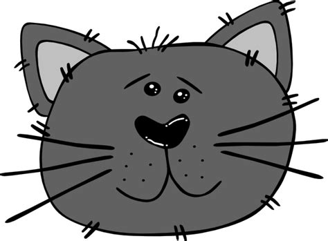 Cute Cartoon Cat Face Clipart Best