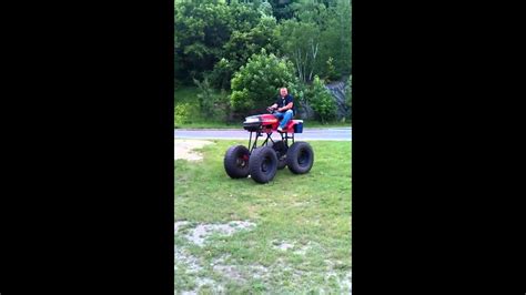 Jacked Up Lawn Tractor On 36s Youtube